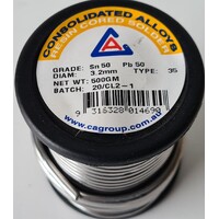 CONSOLIDATED ALLOYS SOLDER RESIN CORE 3.2X500GM 50/50
