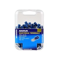 NARVA TERMINAL RING BLUE 100 PACK