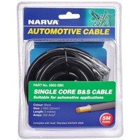 NARVA CABLE BATTERY BLACK 255AMP 5MT