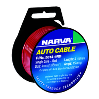 NARVA CABLE 15AMP RED