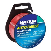 NARVA CABLE RED 5MM 25A 3MT