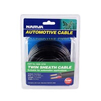 NARVA CABLE TWIN 6MM 10MT RED BLACK