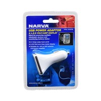 NARVA USB ADAPTOR WITH LED VOLT AMP METER DISPLAY