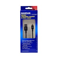 NARVA MICRO USB AND LIGHTNING DUAL FACED CHARGE AND SYNC CABLE