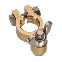 PROJECTA BATTERY TERMINAL FORGED BRASS WING NUT NEGATIVE