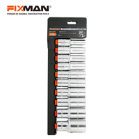 FIXMAN 10 PCE 1/2 SOCKET SET 10 11 12 13 14 15 17 19 21 24MM