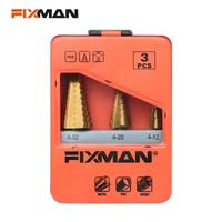 FIXMAN STRAIGHT FLUTE STEP DRILL SET 3PCE