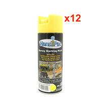HANDIPAC SURVEY PAINT FLURO YELLOW 350GM (CARTON BUY)