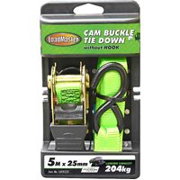 CAM BUCKLE TIE DOWN with MOULDED HANDLES & WITHOUT HOOKS