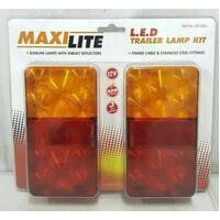 MAXILITE LAMP WITH LICENCE PLATE LED 150 x 80 2 PACK