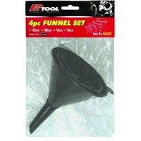 PRO-KIT FUNNEL PLASTIC 4 PCE