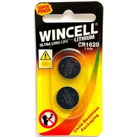 Wincell Lithium CR1620 Coin battery, pk2