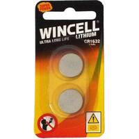 Wincell Lithium CR1632 Coin battery, pk2