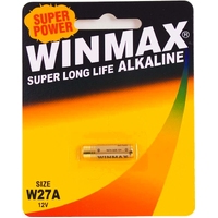 Winmax Alkaline Super 27A Alarm battery, pk1