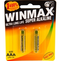 Winmax Alkaline Super AAA battery, pk2