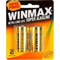 Winmax Alkaline Super C battery, pk2
